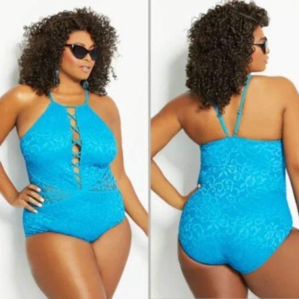 NWT Profile by Gottex Lace One Piece Swimsuit | 20W